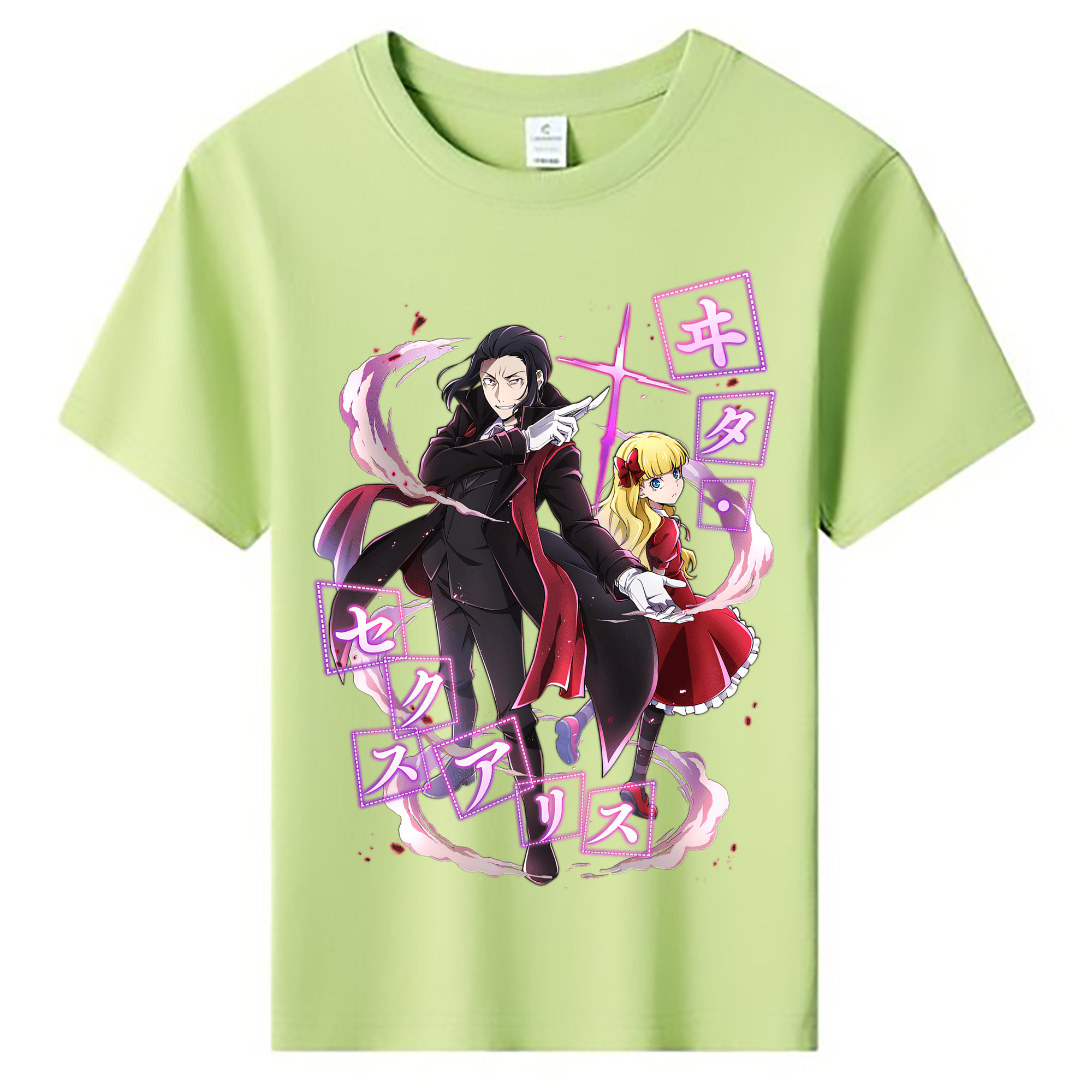（画像用） 文豪ストレイドッグス Bungo Stray Dogs 綿100％キッズTシャツ（フロントプリント）